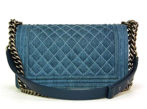 chanel denim quilted boy bag|chanel denim crossbody bag.